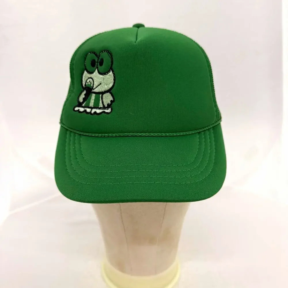 Keroppi Youth Green Mesh Trucker Hat Adjustable Snapback